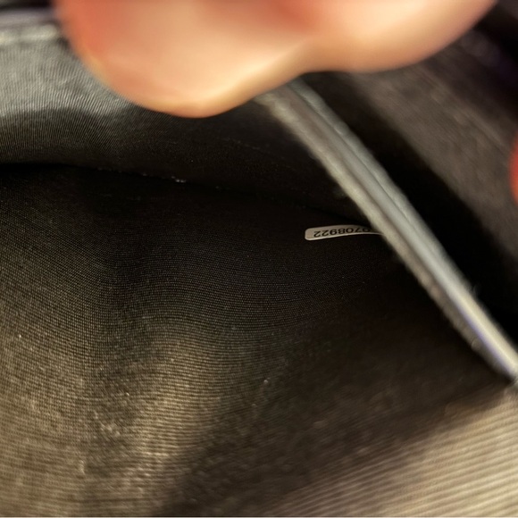 Aigner Vintage Dark Navy Clutch with Shoulder‎ Strap Medallion Womens Handbag - Picture 6 of 8